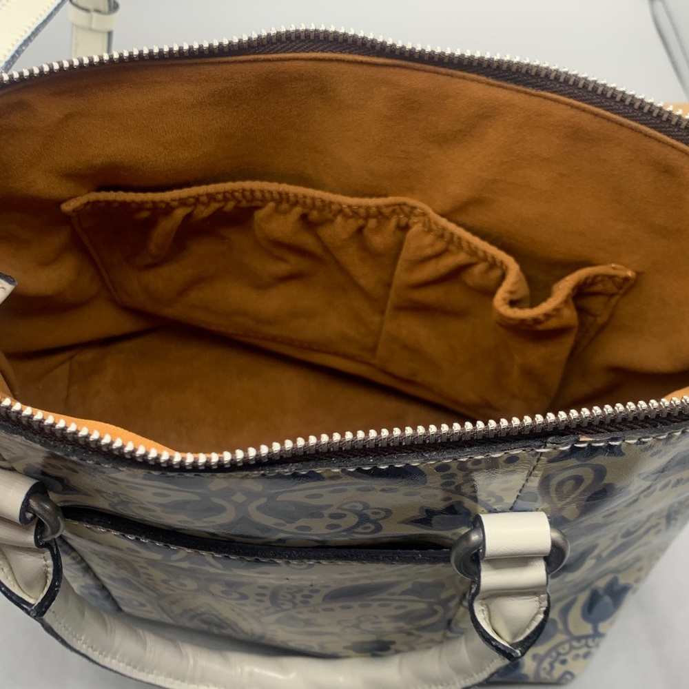 Patricia Nash Satchel Italian Folklore Pattern Handbag Purse Like New! - Picture 5 of 7